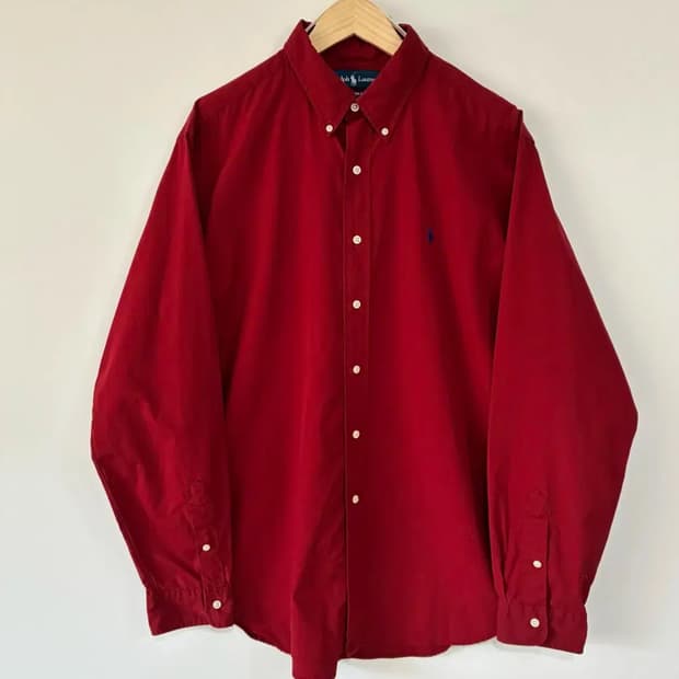 폴로 솔리드 긴팔 셔츠