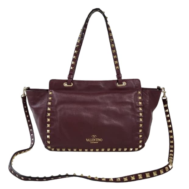 정품 발렌티노 카프스킨 금장 락스터드  2-WAY