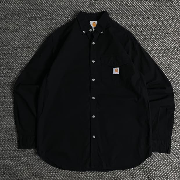 칼하트 포켓 블랙 박시핏 워크 셔츠o 3251