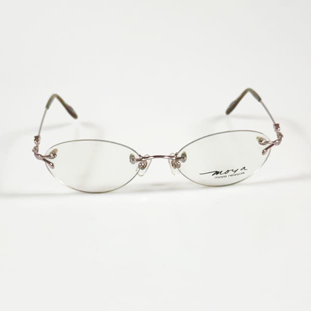 MOYA NEW YORK 오벌 무테 프레임 빈티지 안경