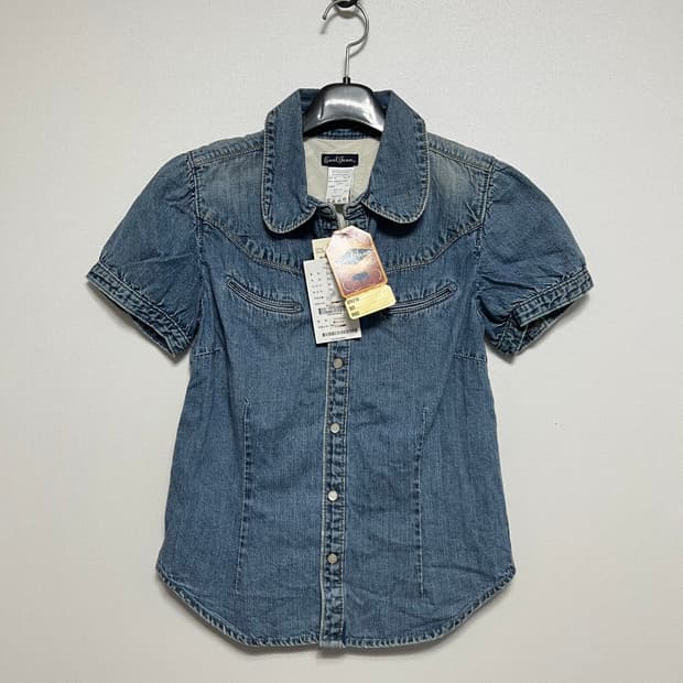 Earl Jean 얼진 y2k  데님 반팔 셔츠 S