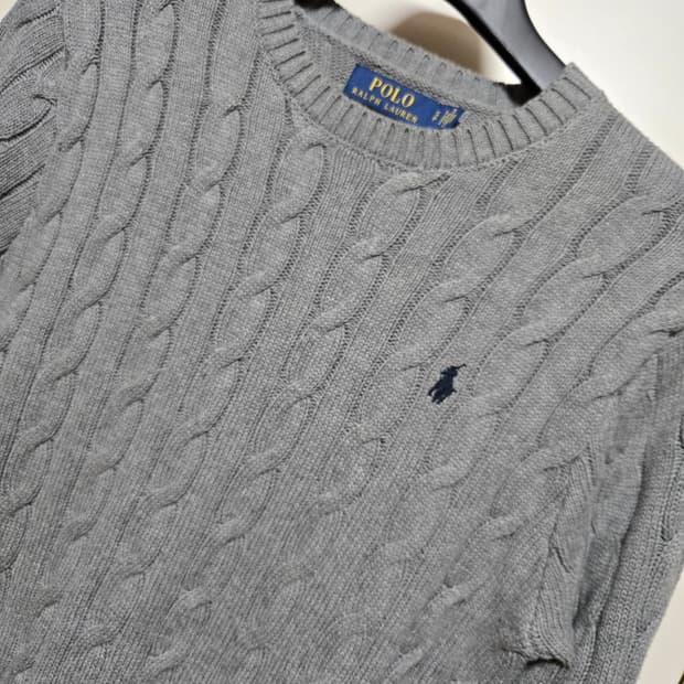 폴로랄프로렌 코튼 케이블 스웨터