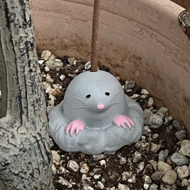 두더지 오브제 인센스홀더