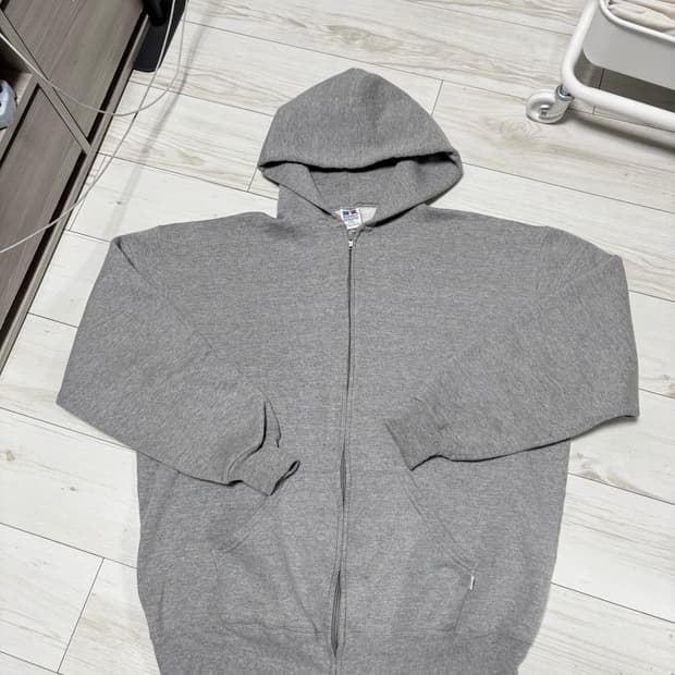 90s 러셀 후드집업 그레이 2XL usa