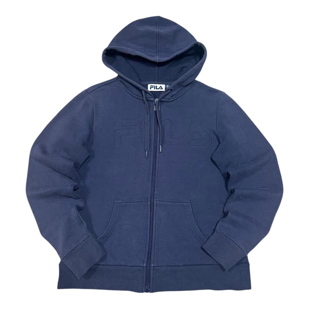 ✨ (바배) 휠라 네이비 여성 후드 집업 