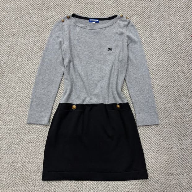 버버리 블루라벨 포켓 니트 원피스 v2211 