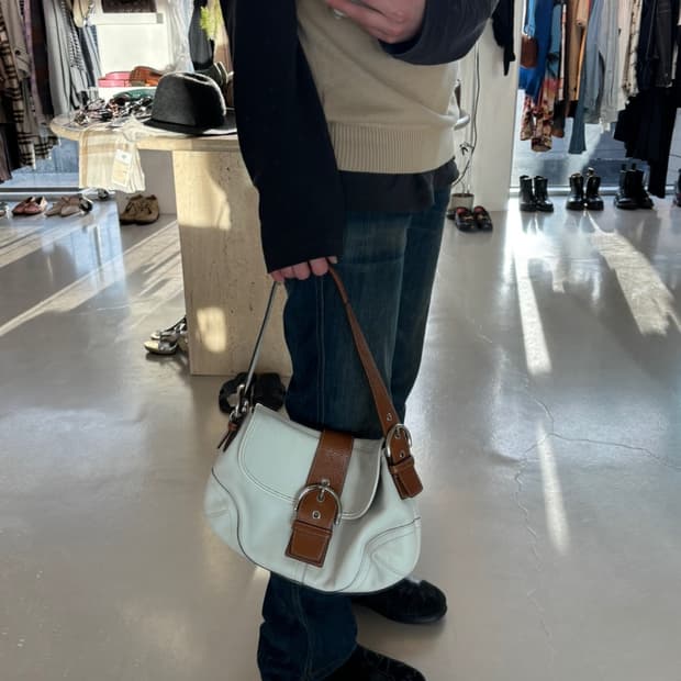 Old Coach Leather Bag