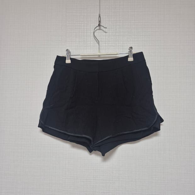 MINE 테일러드쇼츠  블랙 큐롯 