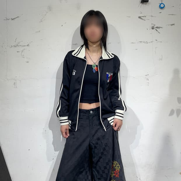 일본빈티지 y2k 블랙 져지 M