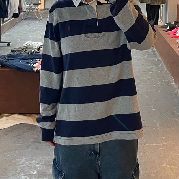 폴로 랄프로렌 스트라이프 럭비 셔츠 H2004