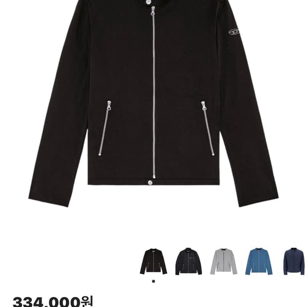 [새상품] 디젤 J-글로리-NWS 자켓 블랙