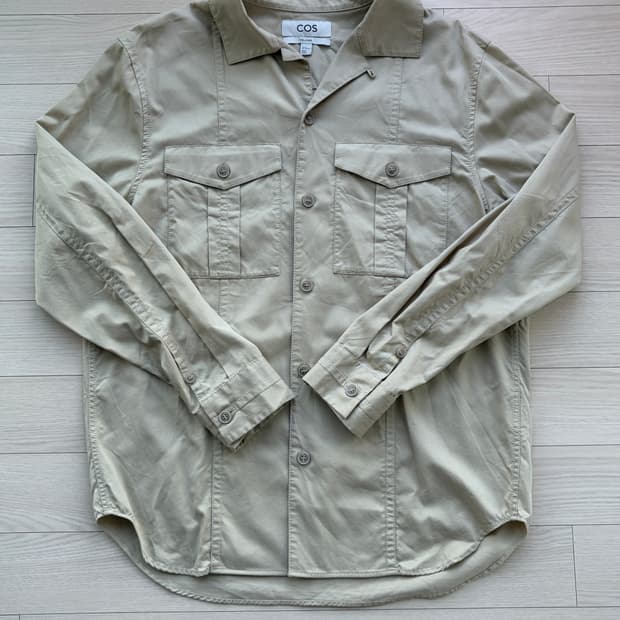 COS 코스 릴렉스드 코튼 오버핏 셔츠 S (100)
