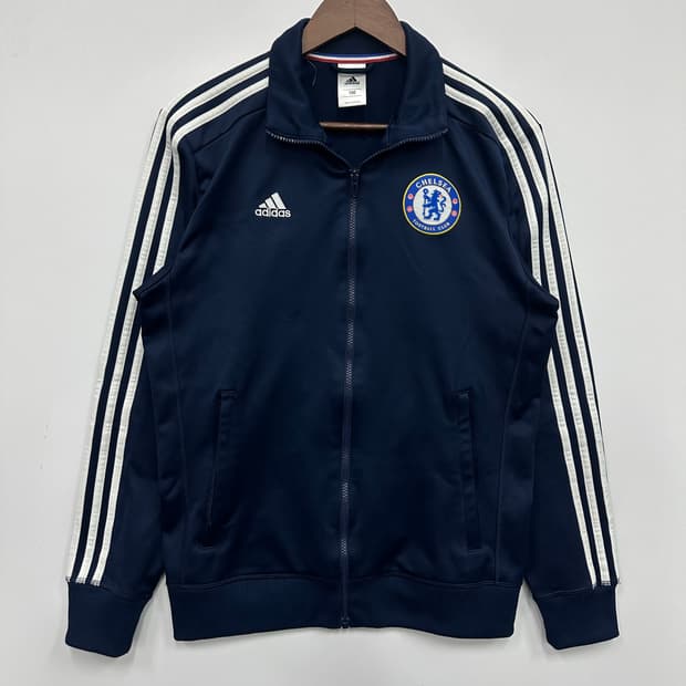 아디다스 네이비 첼시 져지 트랙탑 