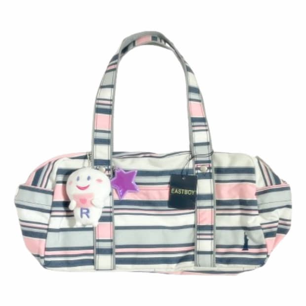 이스트보이 스트라이프 핸드백 🍬