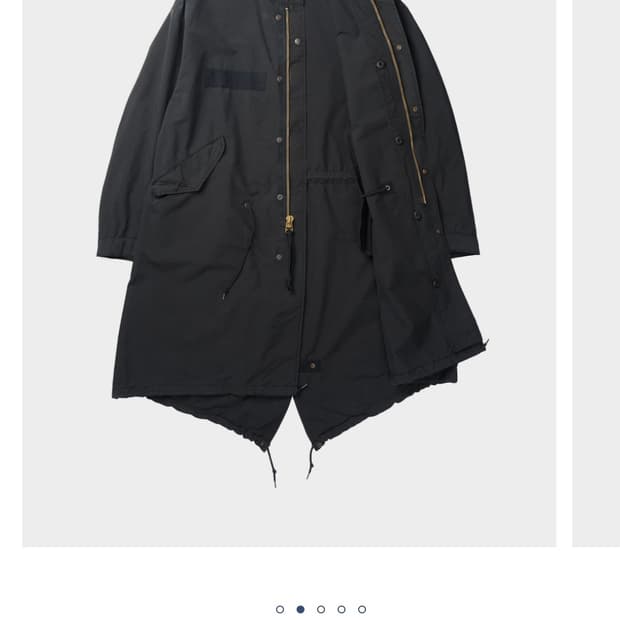 [6]시오타 25FW M-65 피쉬테일 파카 스톤워시 블랙