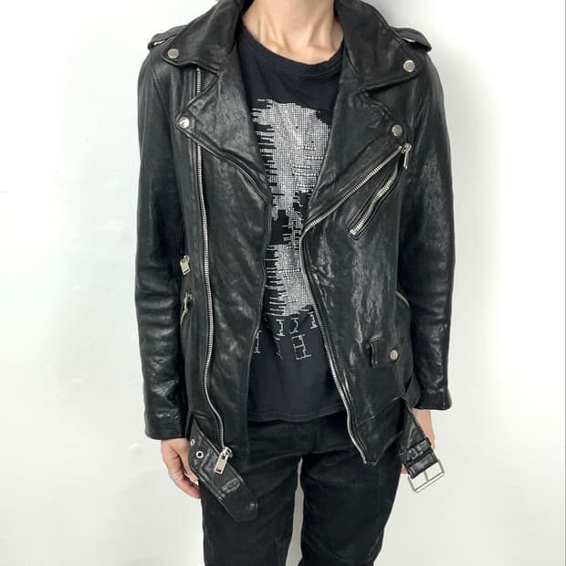 Lambskin Multi-Zip Biker Jacket