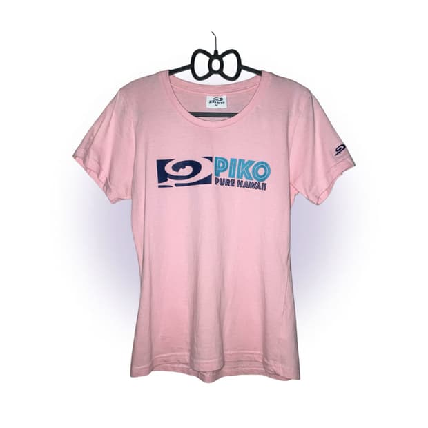 PIKO 피코 베이비핑크 반팔 티셔츠 일브 빈티지 갸루 오네히메 y2k
