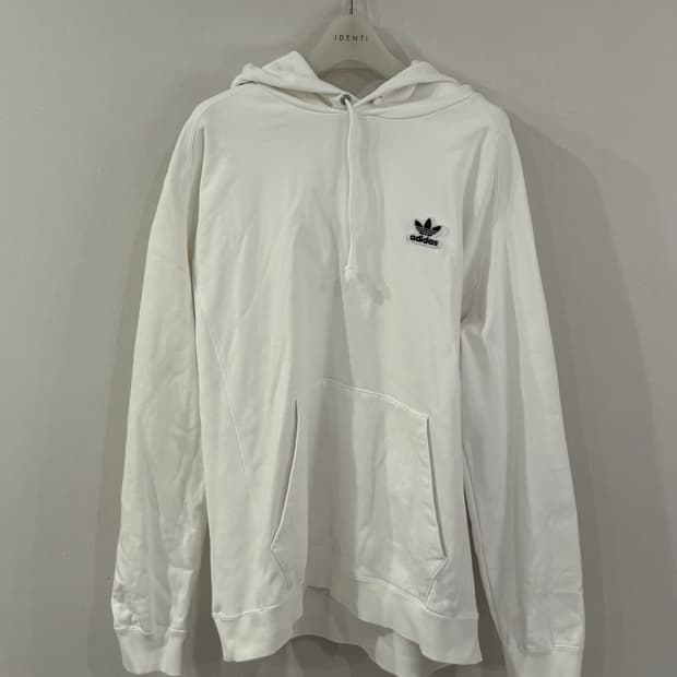 아디다스 화이트 후드티