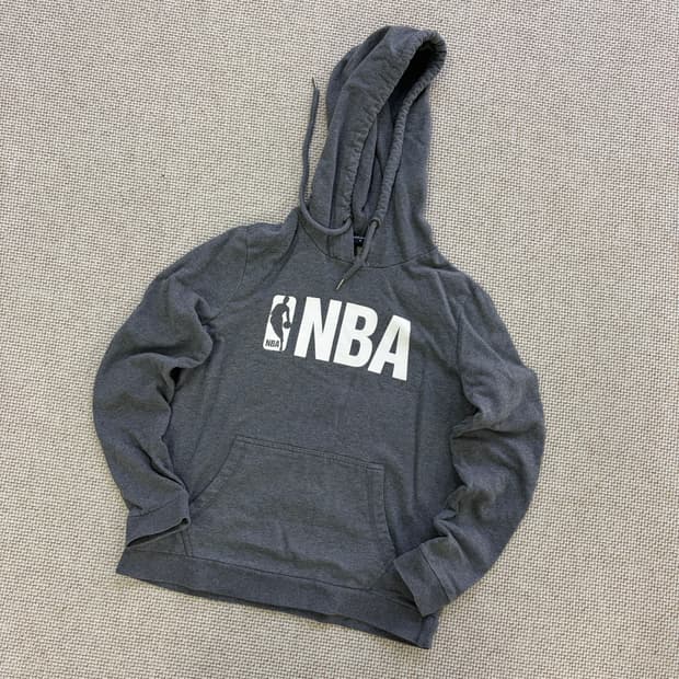 S NBA 빅로고 그레이 후드티 0622D1