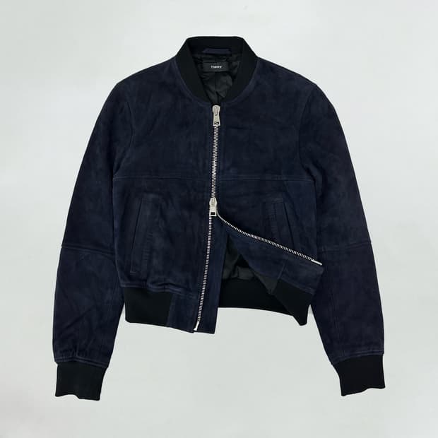 띠어리 스웨이드 램스킨 양가죽 블루종 자켓