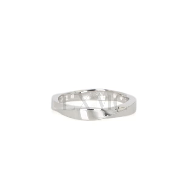 그라프 스파이럴 밴드링 화이트골드 반지 3.5MM 58호 RGR780