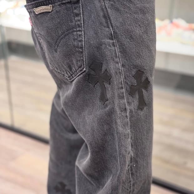 [초레어 희귀템] 크롬하츠 크리스탄 원판 90년도 빈티지 리바이스 흑청