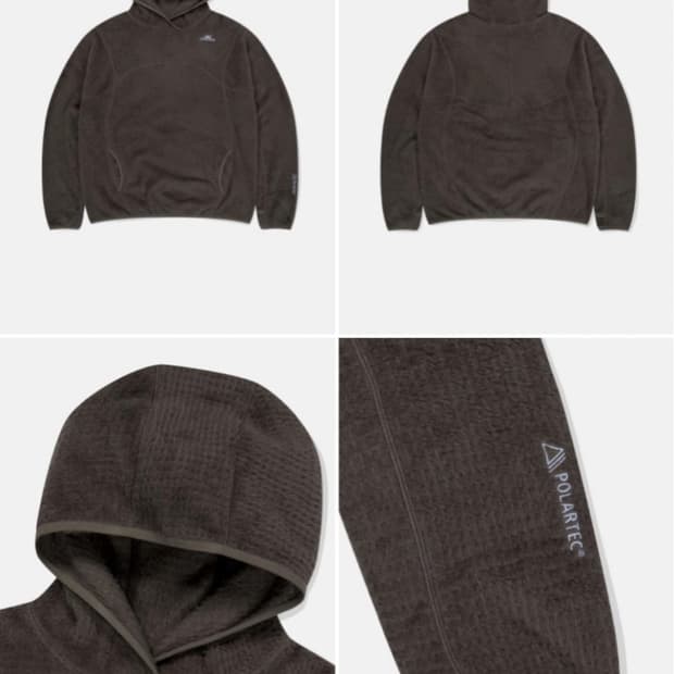 SUNLOVE 폴라텍 후드티 브라운 S