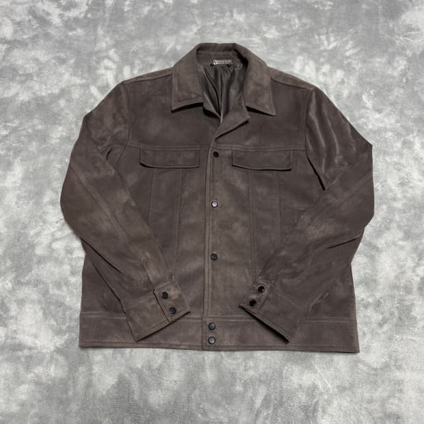 드로우핏 다크브라운 스웨이드 블루종 