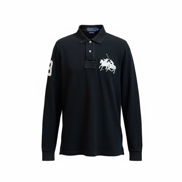 폴로 랄프로렌 추격자 더블포니 롱슬리브 폴로셔츠