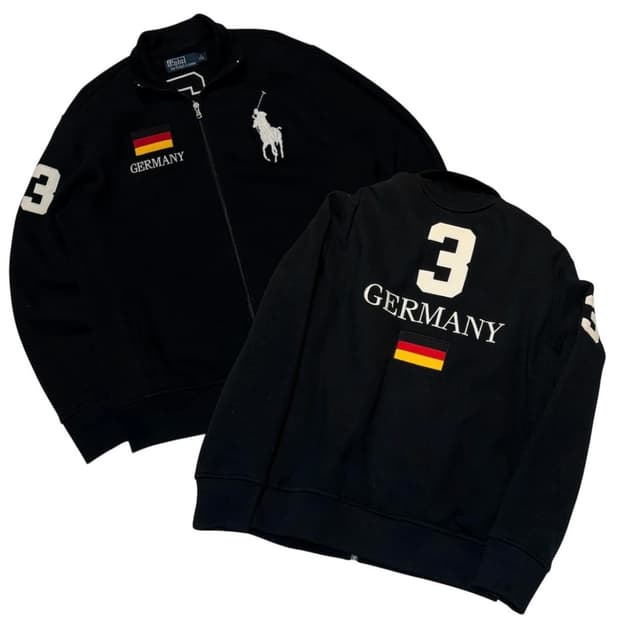 폴로 랄프로렌 빅포니 치프키프 독일 집업 져지 블랙 M