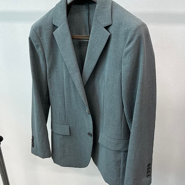 슬림100) 솔리드옴므 스판 자켓 