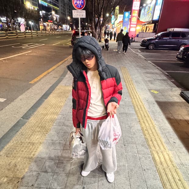 [정품] 랄프로렌 데님앤서플라이 패딩 레드