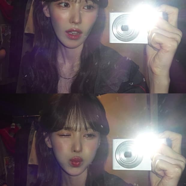 삼성 미러팝 mv900f 화이트 웬디 원희