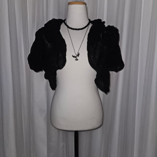 silent majority 슈슈룬 바닐라 로즈 볼레로 가디건