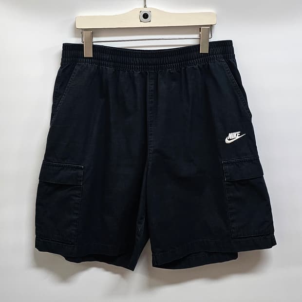 나이키 블랙 카고 반바지 XL 24년신상