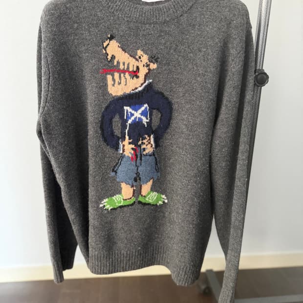 찰스 제프리 프린팅 니트 L 