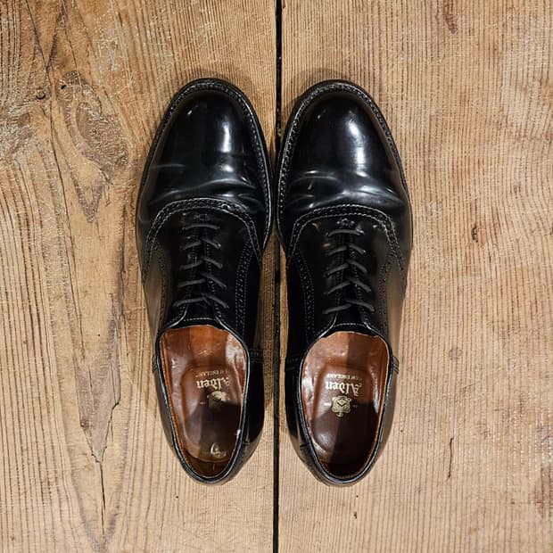 알든 옥스포드블랙 코도반 새들슈즈