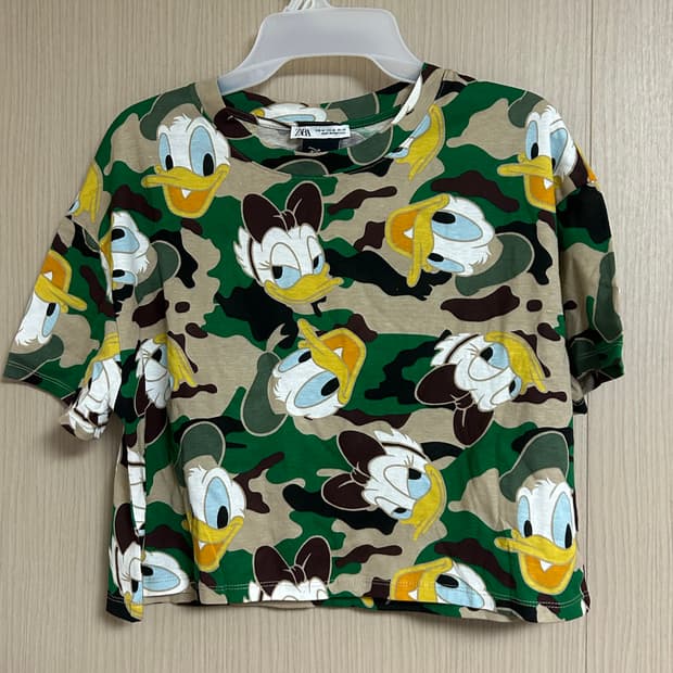 자라 디즈니 크롭 반팔