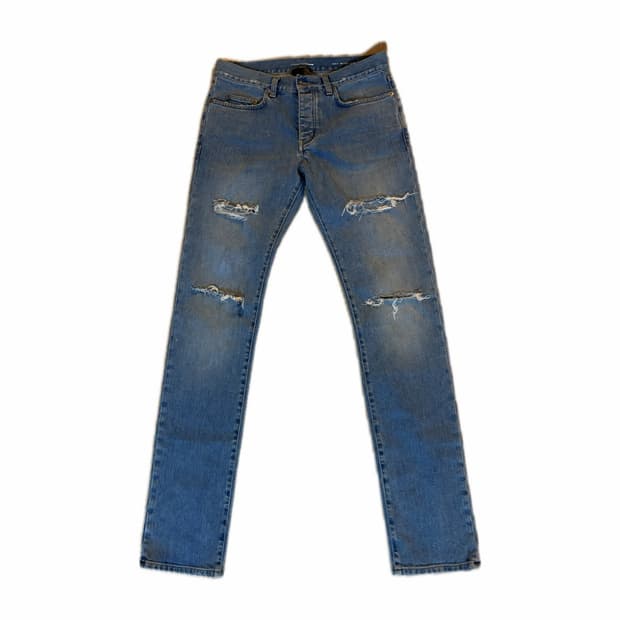 SAINT LAURENT 15SS Distressed Denim 30