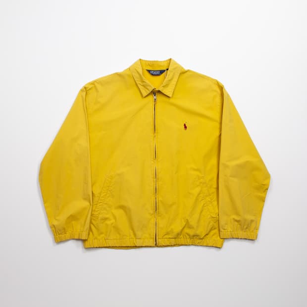 80s 폴로 랄프로렌 폴리 쉘 옐로우 스윙탑