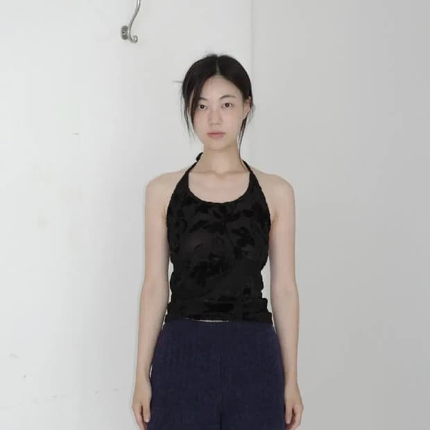 hwi 펌킨 플라워 탑+뷔스티에