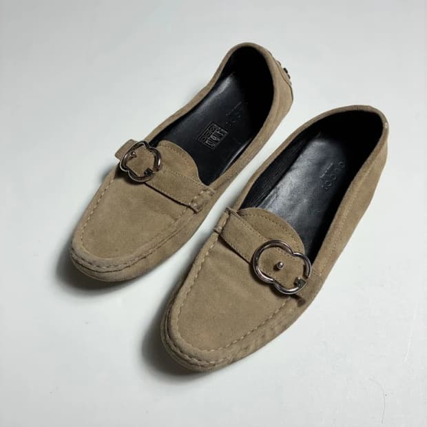 구찌 GUCCI 스웨이드 드라이빙 슈즈 PR2392