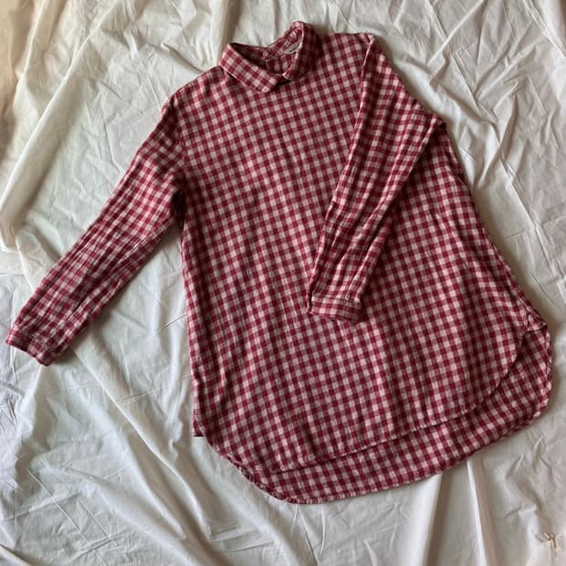 SM2 사만다모스2 깅엄체크 레드 원피스 셔츠