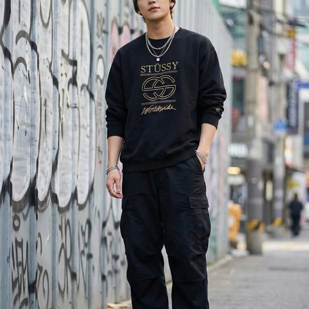 스투시 구찌 패러디 트래쉬드 맨투맨_호칭8