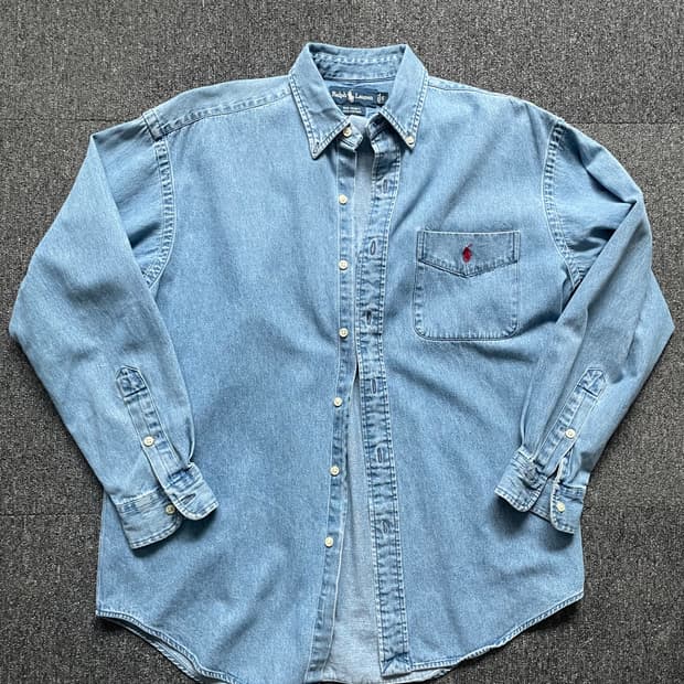 폴로 빅셔츠 데님 S (Big Shirt 랄프로렌 빅옥스포드)