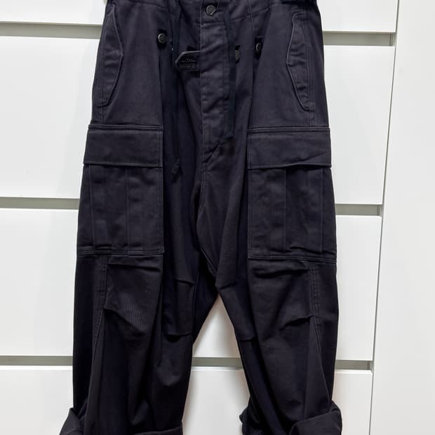 캐피탈 헤비드릴 점보 카고 팬츠 블랙