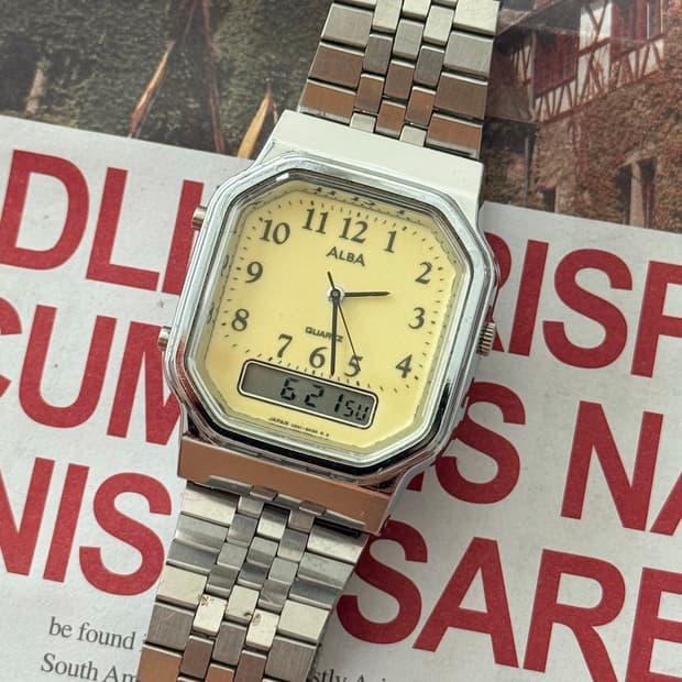 Seiko 세이코 ALBA 아나디지 쿼츠 1988