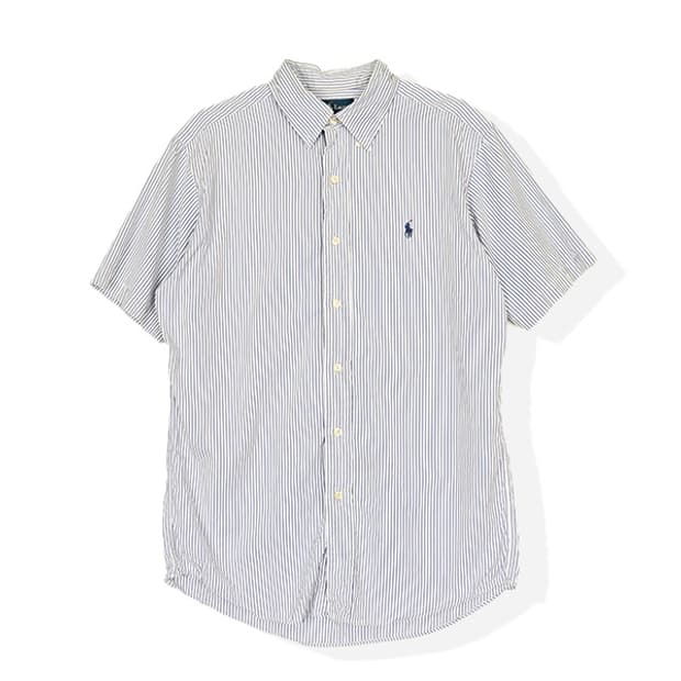 폴로랄프로렌 포니 스트라이프 하프 셔츠 (M)