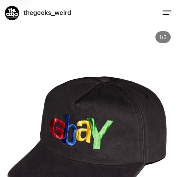 더긱스 gbay모자