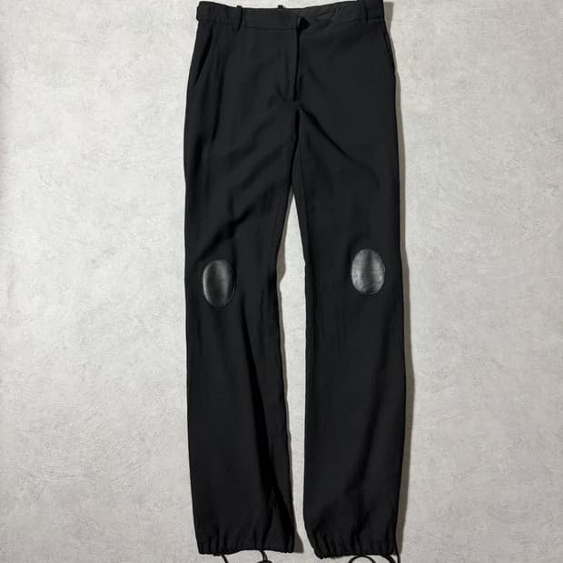Ann Demeulemeester Leather Knee Pants